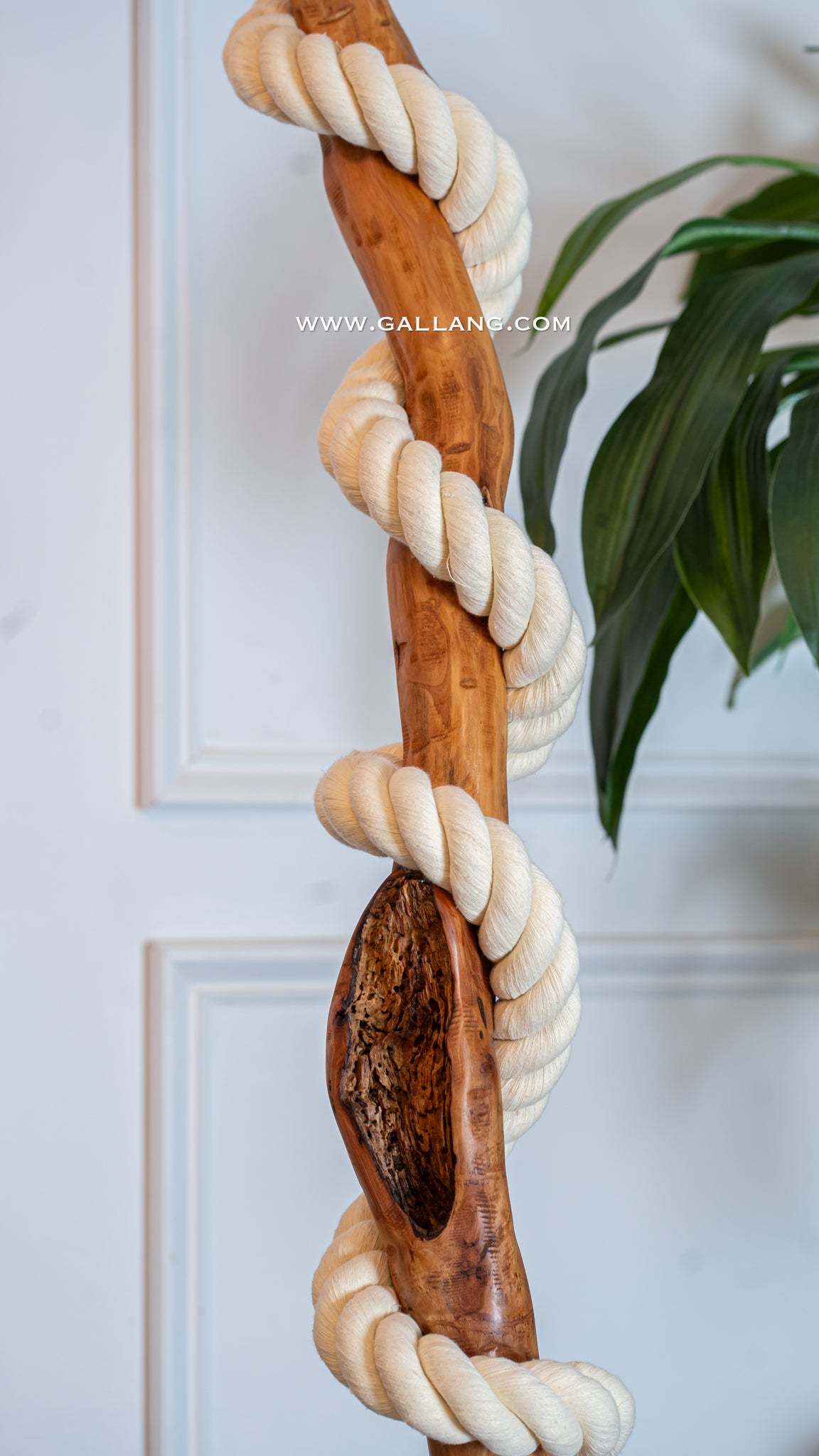Maple Twist Floor Lamp Art- "CRESCENT"