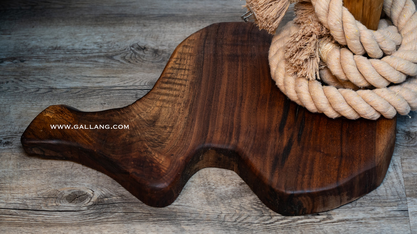 Rustic Maple & Walnut Floor Lamp Art- "OPRAH"
