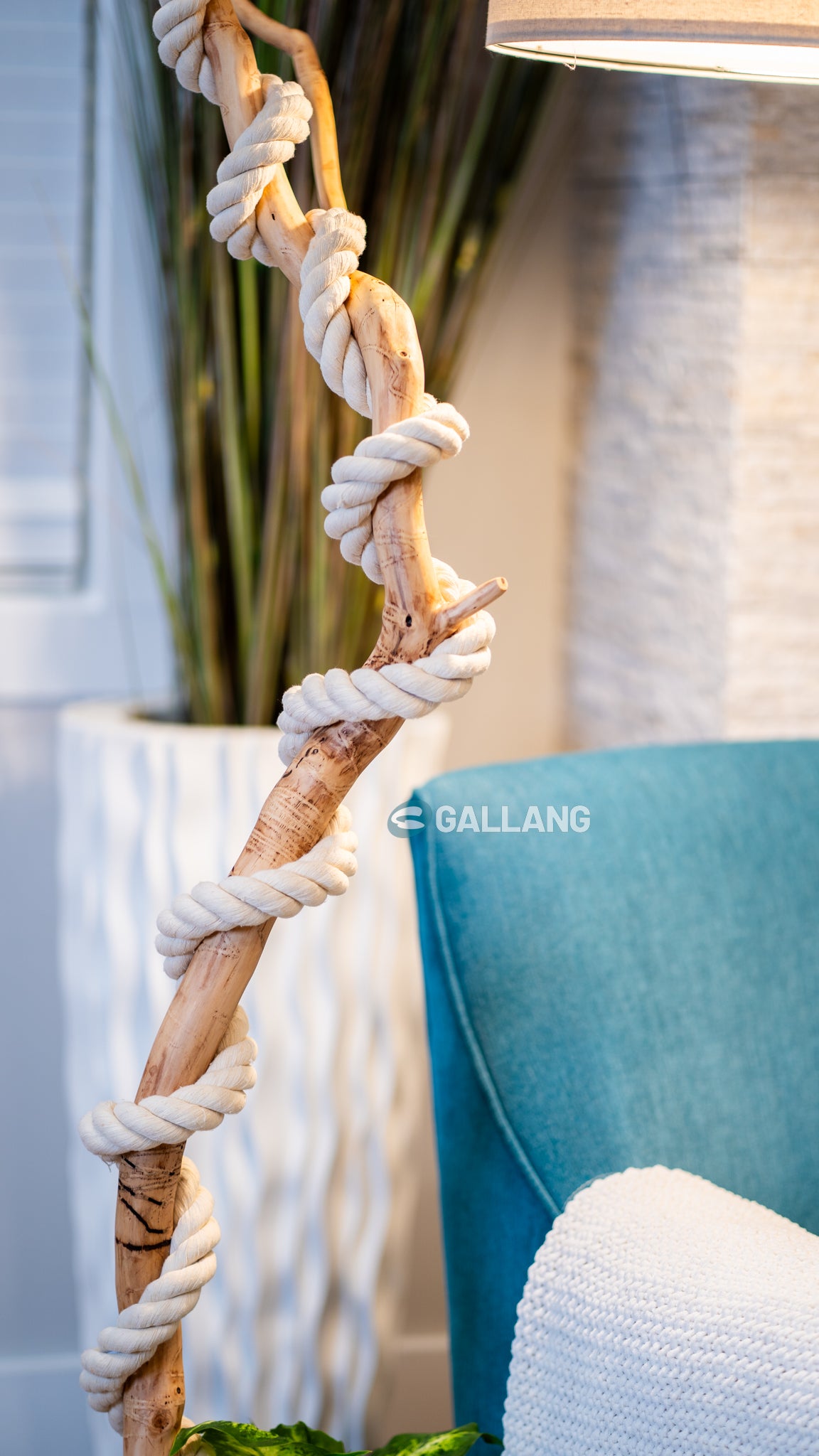 Curvy Tree Branch Lamp Art- "NILLA"