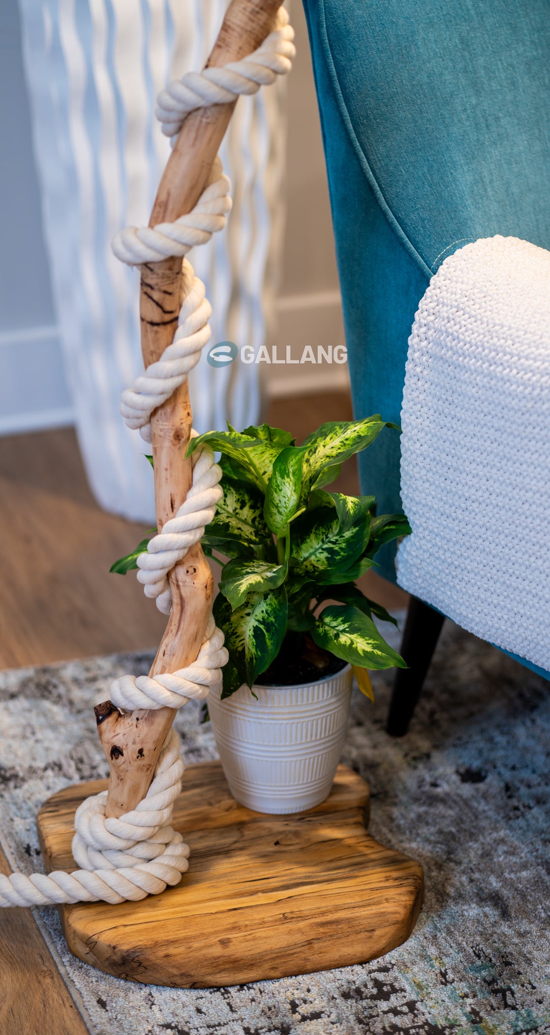 Curvy Tree Branch Lamp Art- "NILLA"